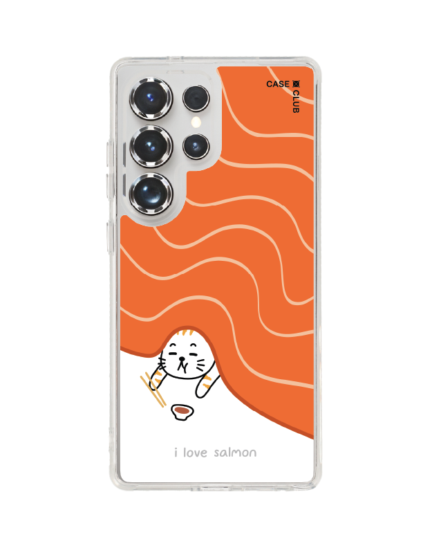 เคสใส Samsung Galaxy S25 Ultra MagSafe Salmon Cat ชอบแซลมอน