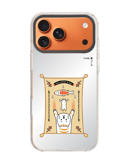 iphone 17 pro max clear mirror magsafe salmon cat mantra