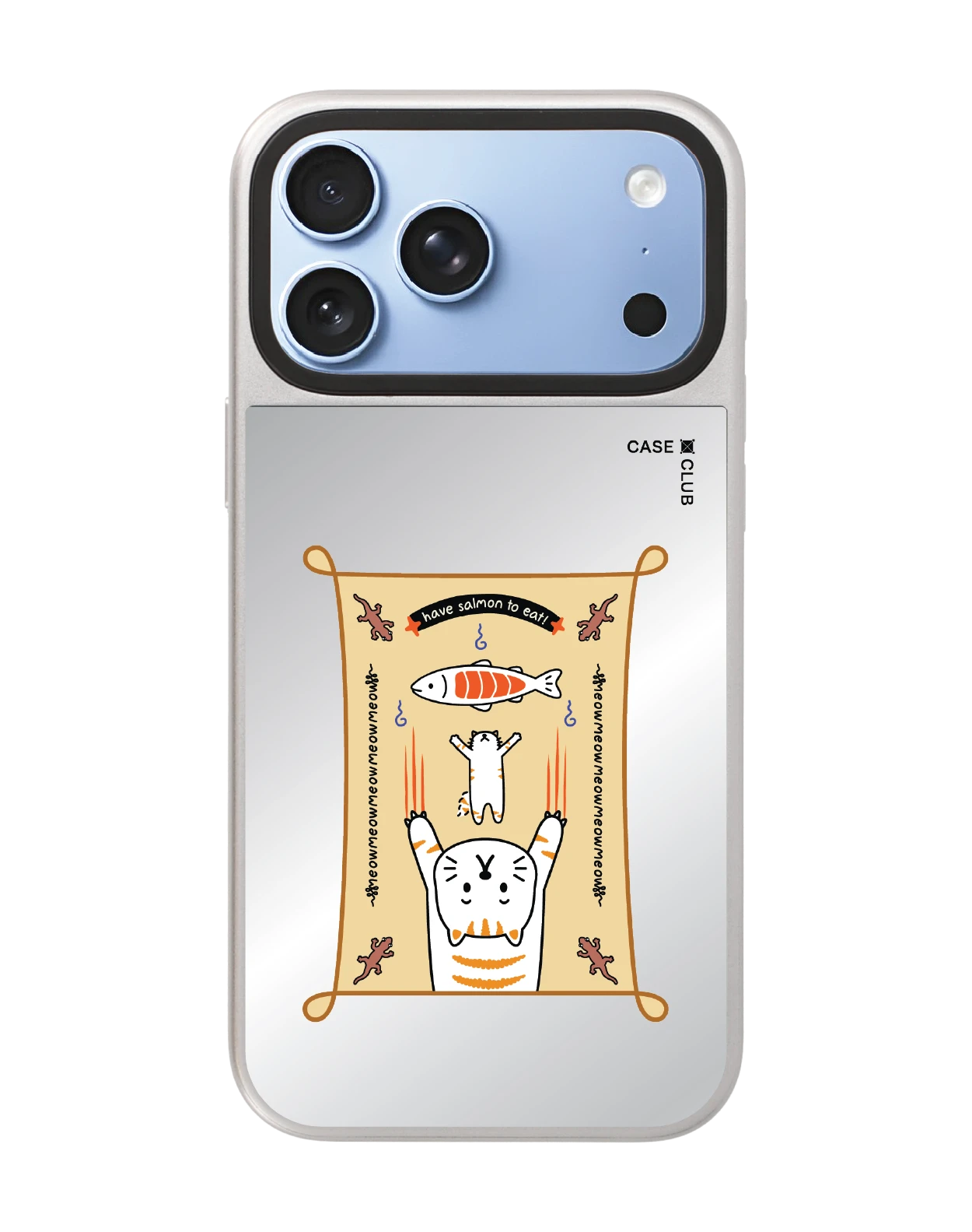 iphone 18 pro max mirror silver magsafe salmon cat mantra