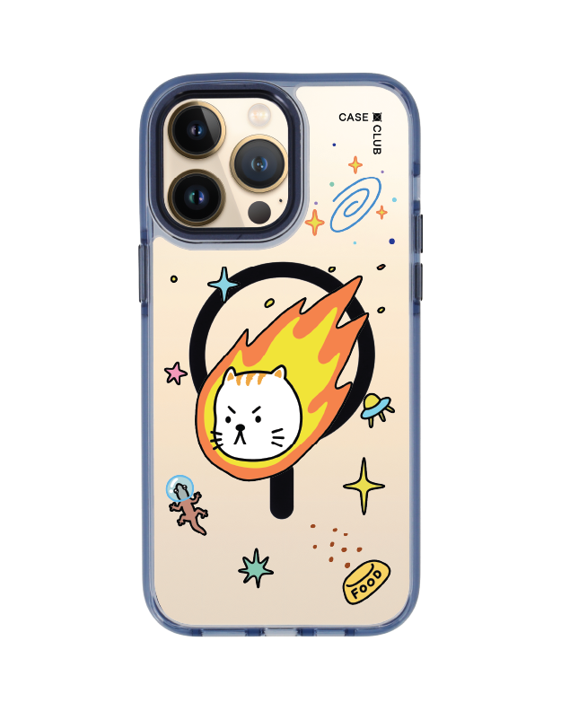 iPhone 14 Pro Max Clear Blue MagSafe Salmon Cat อวกาศ