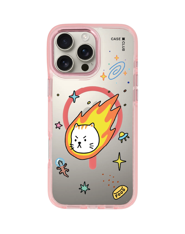 iPhone 16 Pro Max Clear Pink MagSafe Salmon Cat อวกาศ