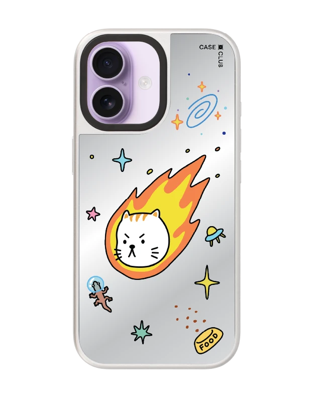 iphone 17 mirror silver magsafe salmon cat space