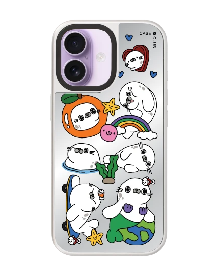 เคสกระจก iphone 17 magsafe แมวน้ำแสนซนเวิลด์ทัวร์