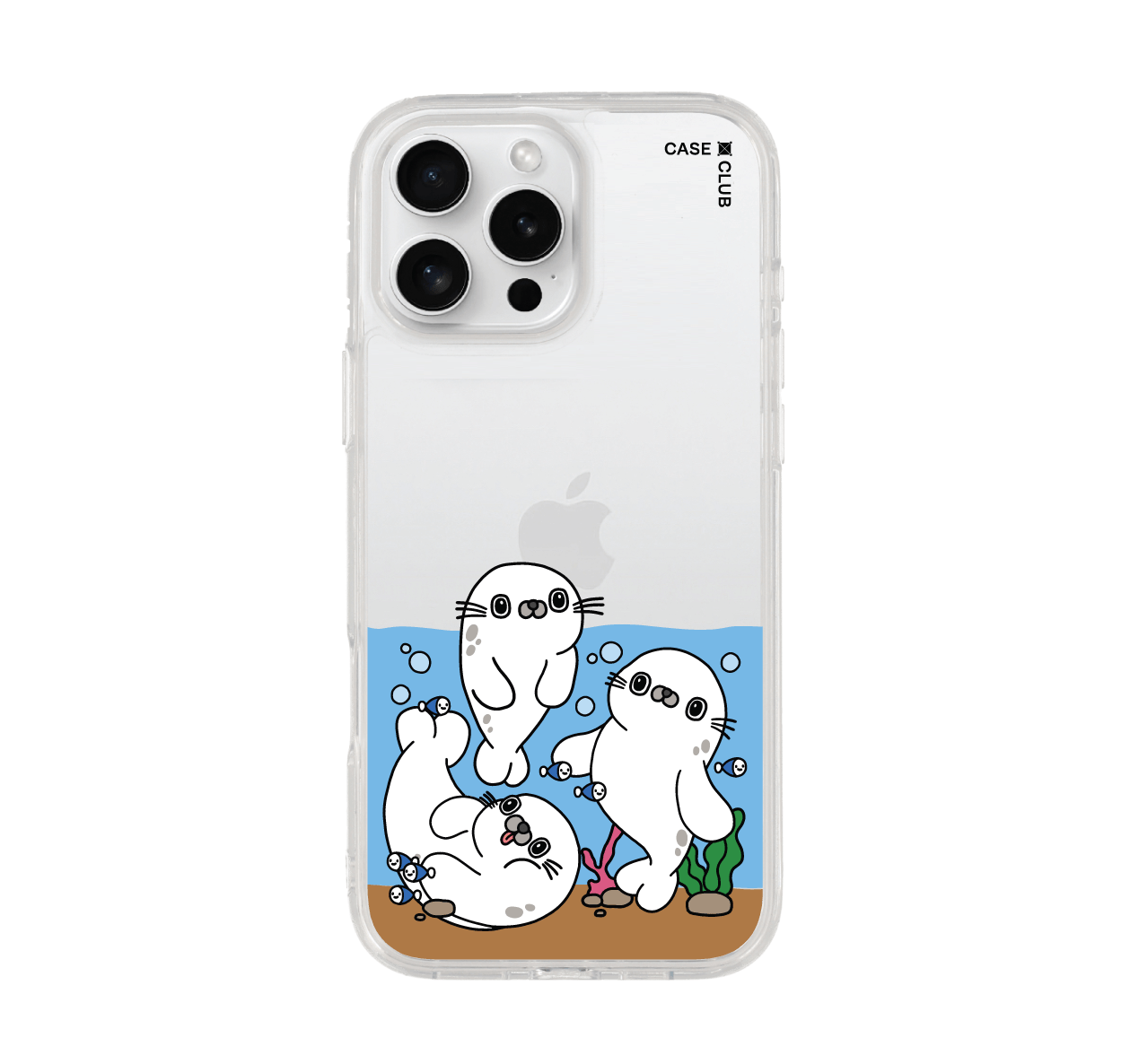 iphone 16 pro max clear case seal under the sea
