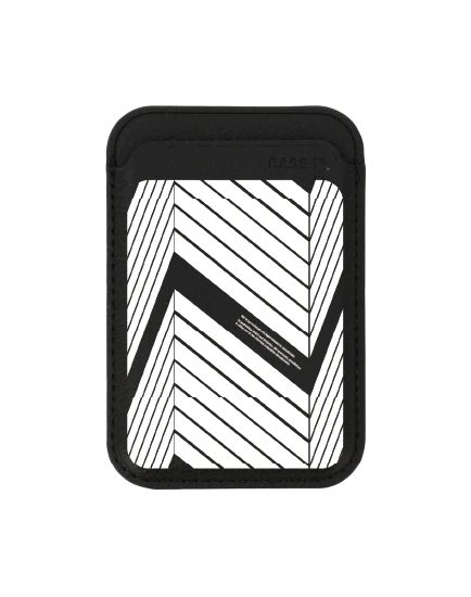 กระเป๋าใส่บัตร magsafe ดำ เส้นคมเคลื่อนไหว