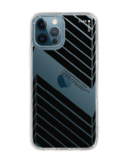 iphone 12/12 pro clear case sharp flow