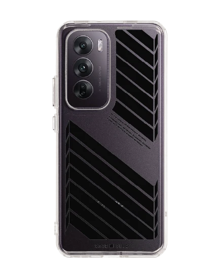 oppo reno 12 clear case sharp flow