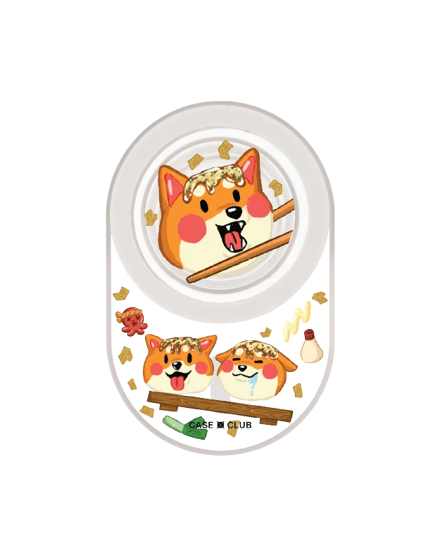 clear popgrip shiba taco