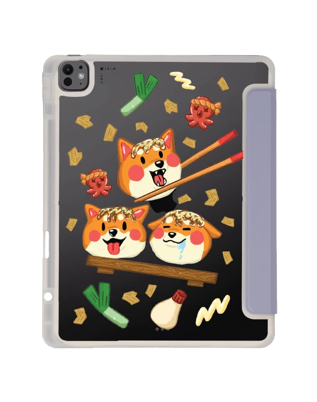 ipad air6/7 13" 2025 (m2/m3) clear purple shiba taco