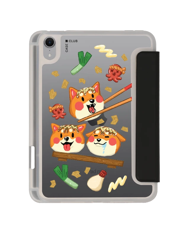 ipad mini 7 clear black shiba taco