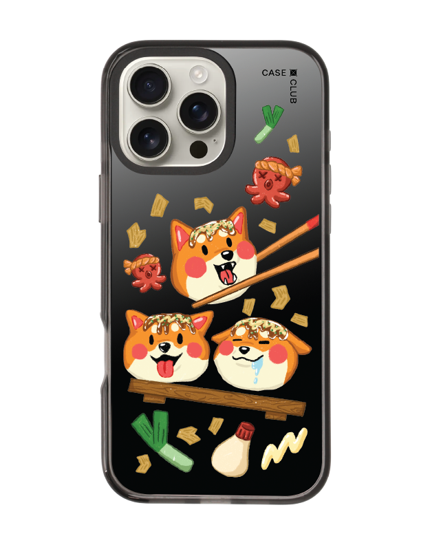 iphone 16 pro max black mirror magsafe shiba taco