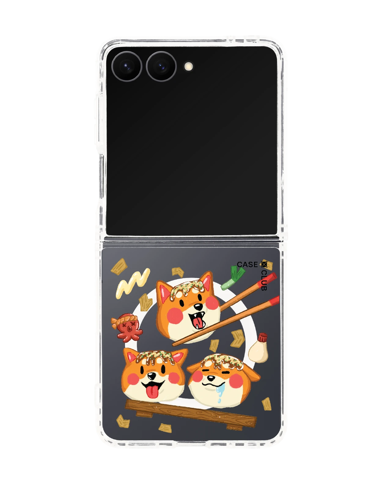 เคสใส samsung galaxy z flip 8 magsafe ทาโกชิบะ