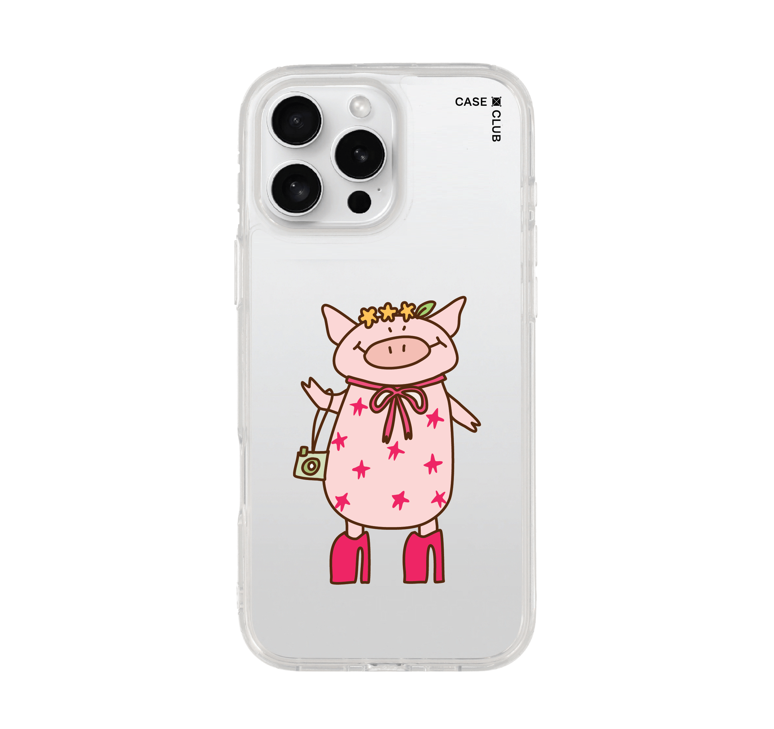 เคสใส iphone 16 pro max หมูช้อปปิ้ง