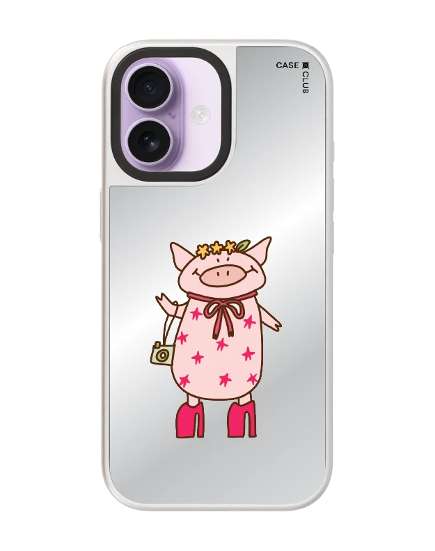 เคสกระจก iphone 17 magsafe น้องหมูสายช้อป