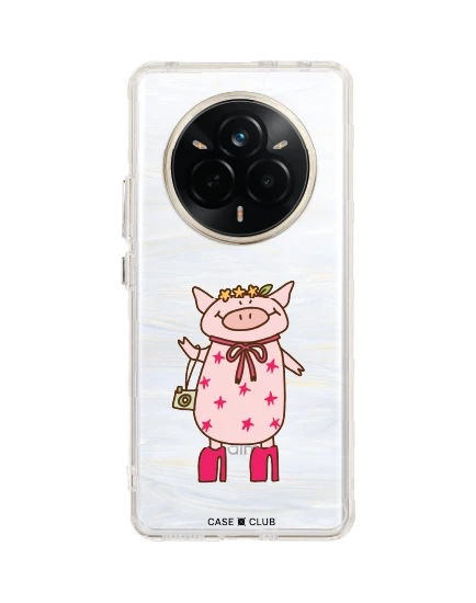 เคสใส realme 14 pro น้องหมูสายช้อป