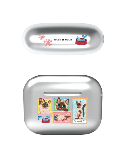 เคสกระจก airpods pro 3 แสตมป์แมววิเชียรมาศ