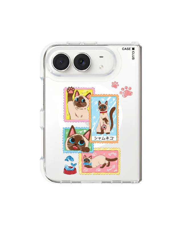 เคสใส iphone duo magsafe แสตมป์แมววิเชียรมาศ