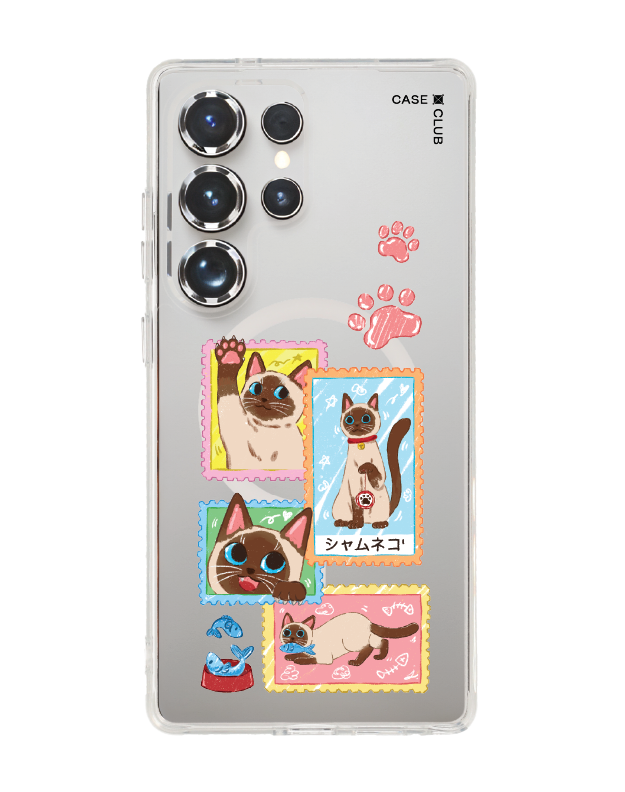 เคสใส samsung galaxy s25 ultra magsafe แสตมป์แมววิเชียรมาศ