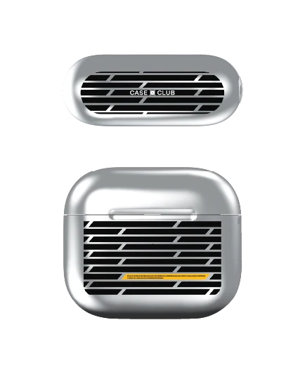 เคสสีเงิน airpods รุ่น 3 กริดเสาสัญญาณ