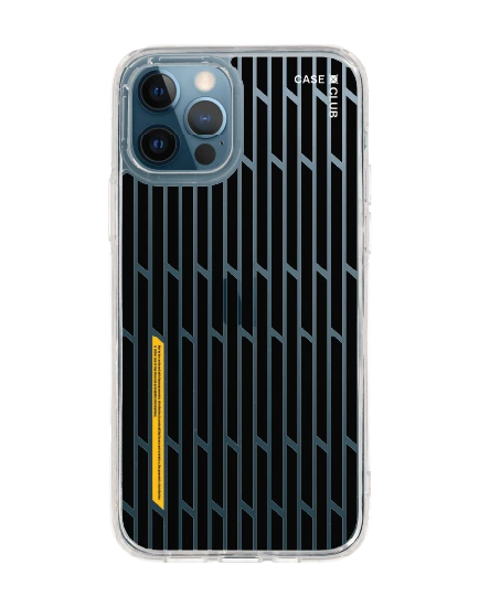 iphone 12/12 pro clear case signal grid