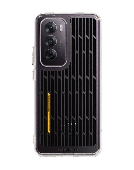 oppo reno 12 clear case signal grid