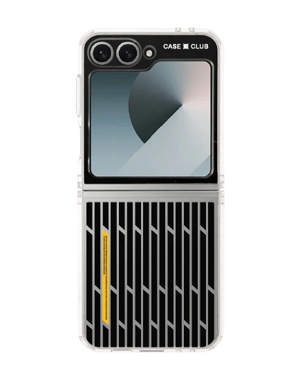 samsung galaxy z flip 6 clear case signal grid