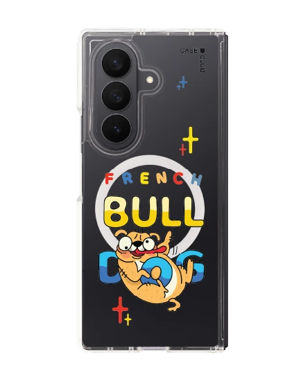 เคสใส samsung galaxy z fold 7 magsafe เฟรนช์บูลด็อกหรรษา