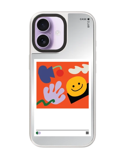 iphone 17 mirror silver magsafe smiley poster