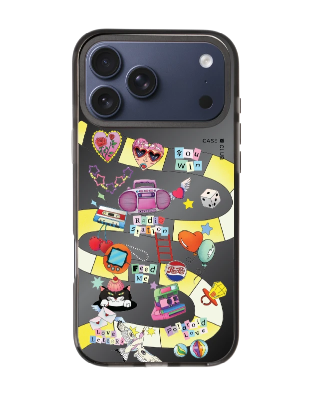 iphone 17 pro max black mirror magsafe snake & ladder by bomfha