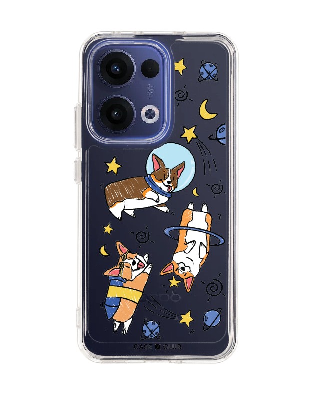 เคสใส oppo reno 13 corgi อวกาศ