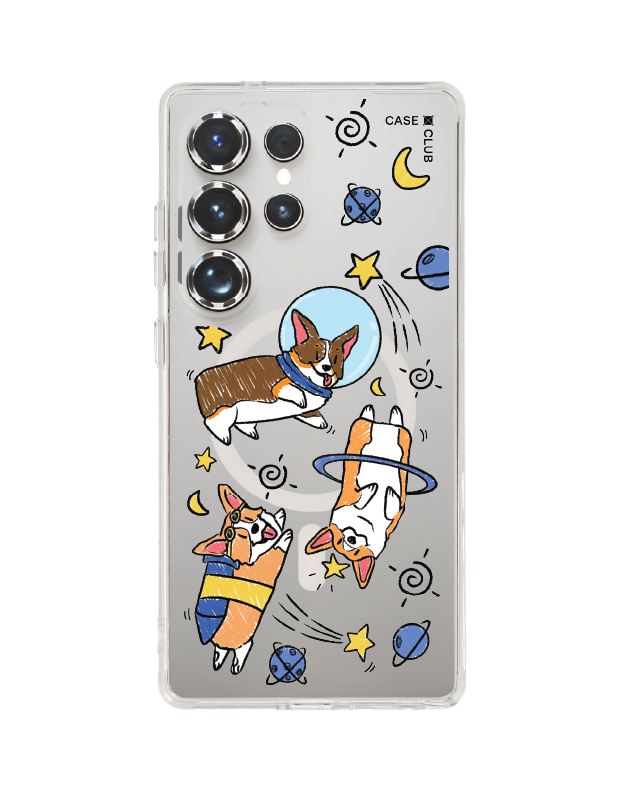 เคสใส samsung galaxy s25 ultra magsafe corgi อวกาศ