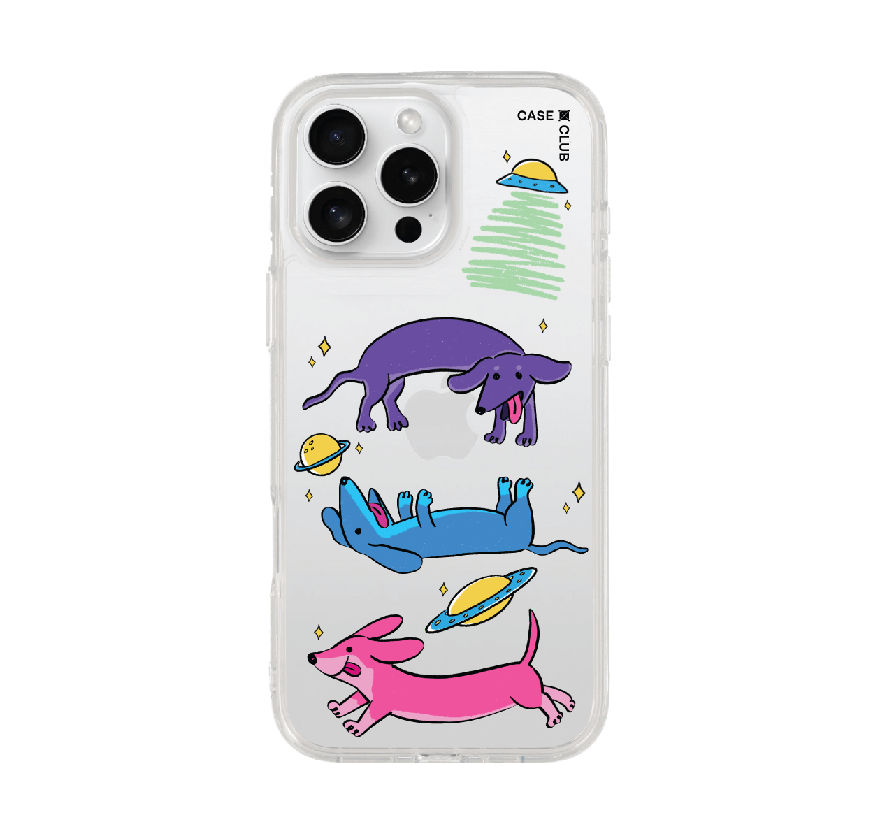 เคสใส iphone 16 pro max ดัชชุนด์อวกาศ