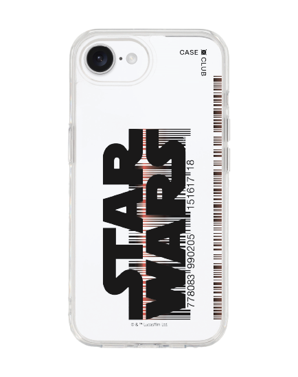 เคสใส iphone 16e star wars barcode logo