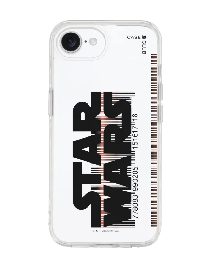เคสใส iphone 16e star wars โลโก้บาร์โค้ด