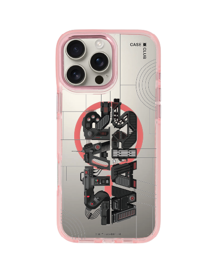 iphone 16 pro max clear pink magsafe star wars battle gear logo