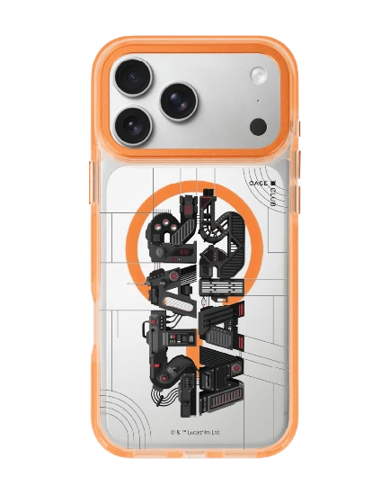 เคสใสสีส้ม iphone 17 pro max magsafe star wars โลโก้สงครามดวงดาว