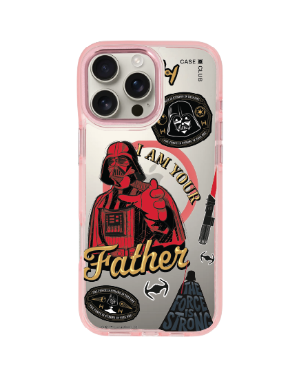 iphone 16 pro max clear pink magsafe star wars i am your father