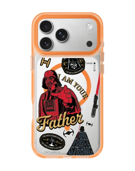 iphone 17 pro max clear orange magsafe star wars i am your father