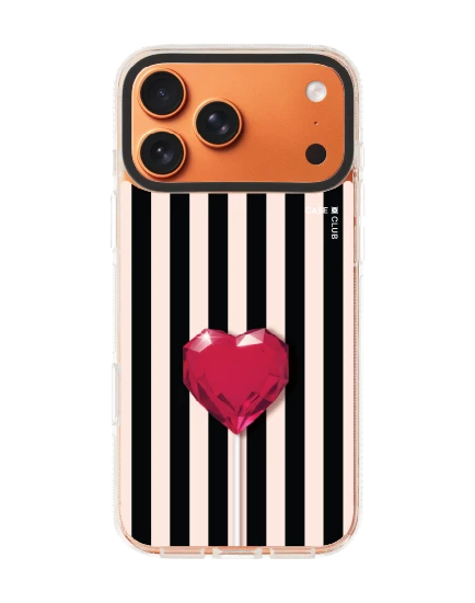 เคสใส iphone 17 pro max clear case magsafe shield หัวใจลายทาง