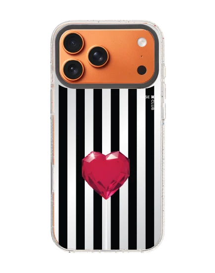 iphone 17 pro max clear mirror magsafe striped heartbeat