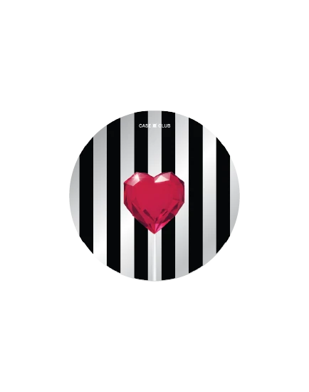 ป็อปกริปกระจก หัวใจลายทาง