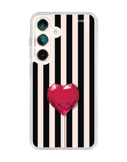 เคสใส samsung galaxy s25 magsafe หัวใจลายทาง