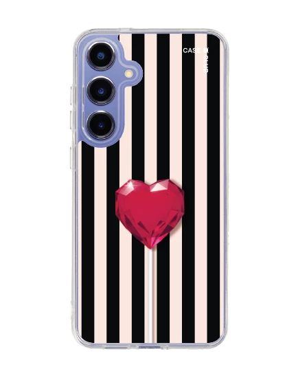 samsung galaxy s25 plus clear magsafe striped heartbeat
