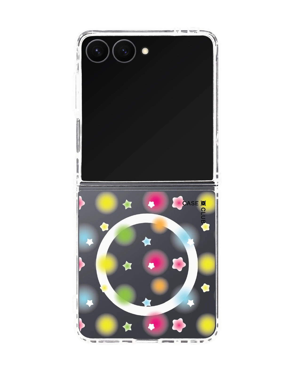 samsung galaxy z flip 8 clear magsafe summer dots