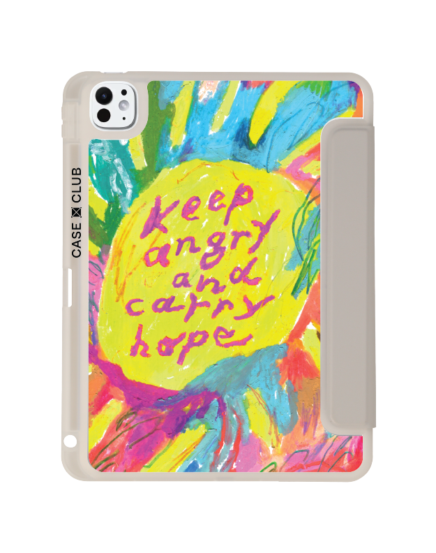 เคสใส ipad pro 11 สีเทา ลายเซ็นพระอาทิตย์โดย juli baker