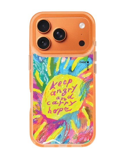 iphone 17 pro clear orange magsafe sun signature by juli baker