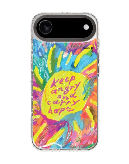 เคสกระจกใส iphone air mirror magsafe ภาพวาดพระอาทิตย์ โดย juli baker