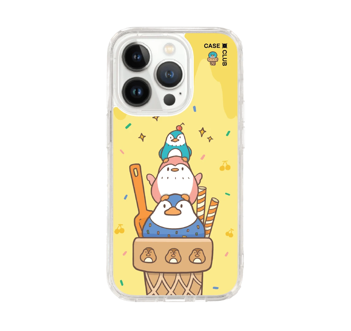 เคสใส iphone 14 pro แก๊งเพนกวินหวานเย็น