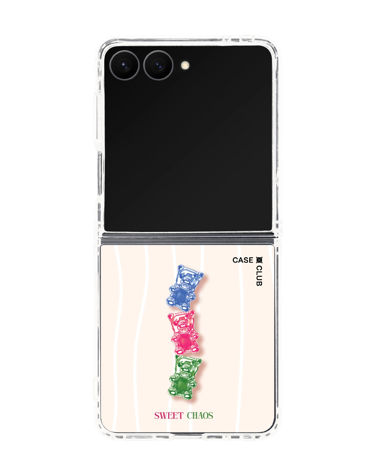 เคสใส samsung galaxy z flip 8 magsafe เยลลี่หมีตัวป่วน