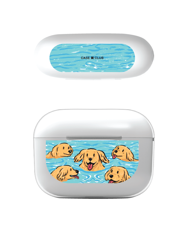 เคสใส airpods pro 2 โกลเด้นน้อยว่ายน้ำ